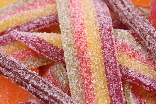 Set sugary gummy candy and colored — Stock Photo, Image