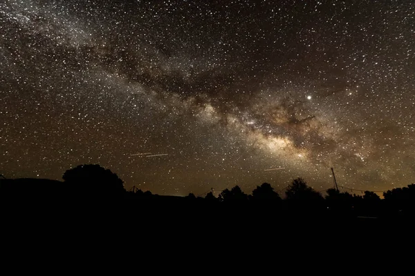 Samanyolu Zion Ulusal Parkı 'ndan izlendi, Utah, ABD