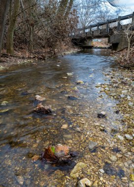 Small Creek water falls in southern Illinois, USA.