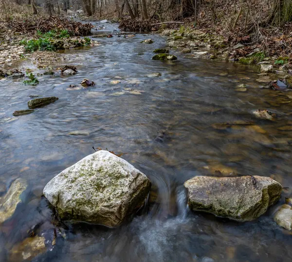 Small Creek water falls in southern Illinois, USA.
