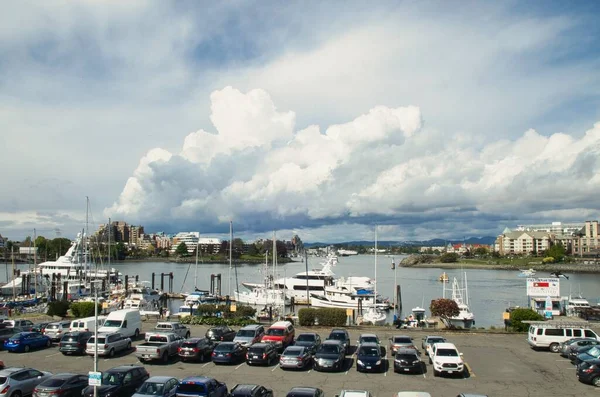 Victoria Canada Maggio 2017 Una Vista Panoramica Sul Porto Marina — Foto Stock
