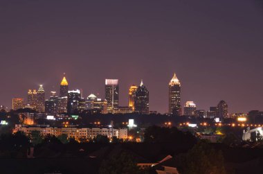 Atlanta, GA, USA- May 5,2012: A beautiful view of downtown Atlanta during dusk