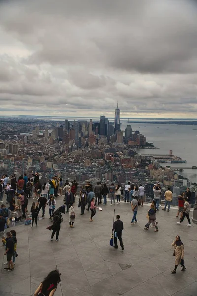 New York City Eua Julho 2021 Turistas Moradores Locais Desfrutando — Fotografia de Stock