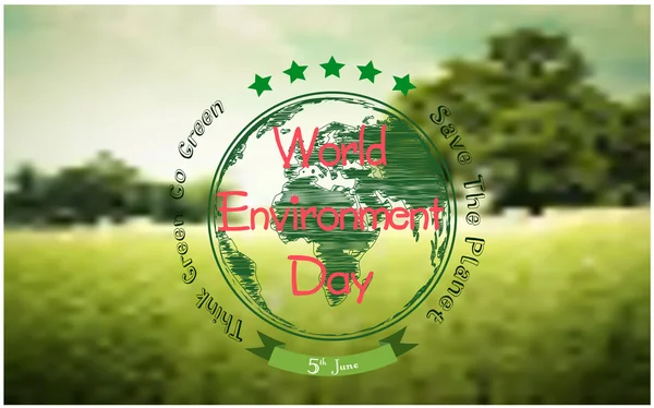 World environment day background with forest — Stockový vektor