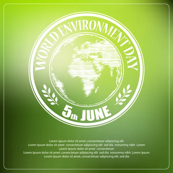 Pozadí Světového dne životního prostředí — Stockový vektor
