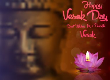 Buddha Purnima or Vesak Day background clipart
