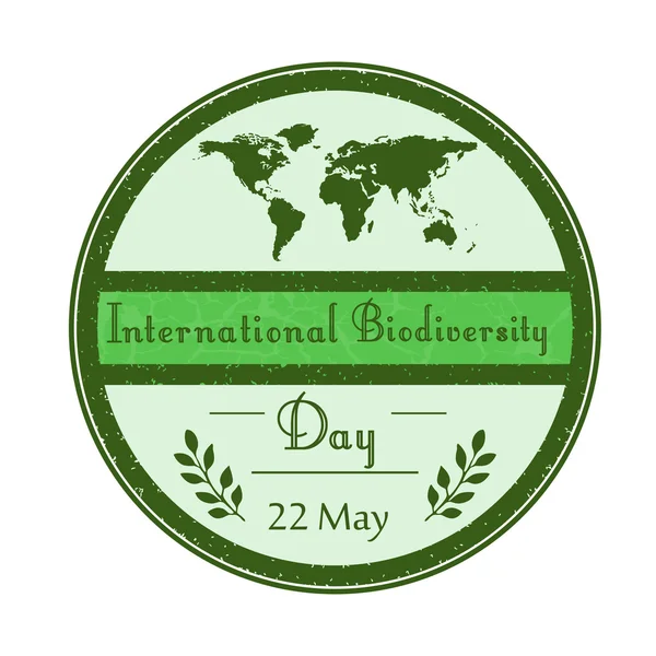 Biologické rozmanitosti mezinárodní den pozadí — Stockový vektor