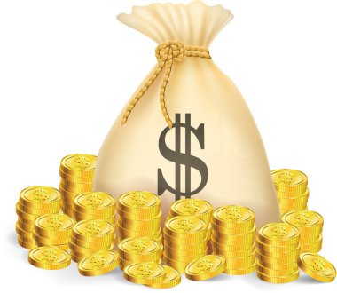 Madeni para çanta dolusu para ile satılan