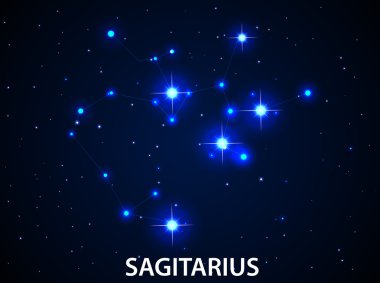 Sembol Zodiac Sagitarius kümesi
