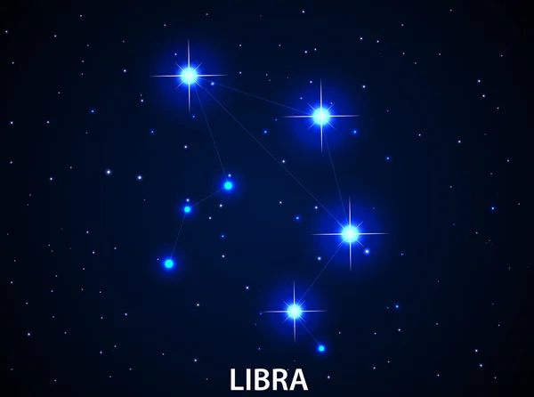 Set di simbolo zodiacale Bilancia — Vettoriale Stock