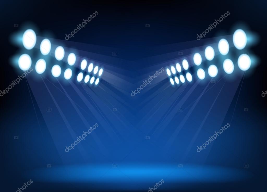 Blue spotlights Stock Vector Image by ©artnovi 84447918