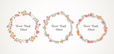 Sonbahar çerçeve çiçek koleksiyonu