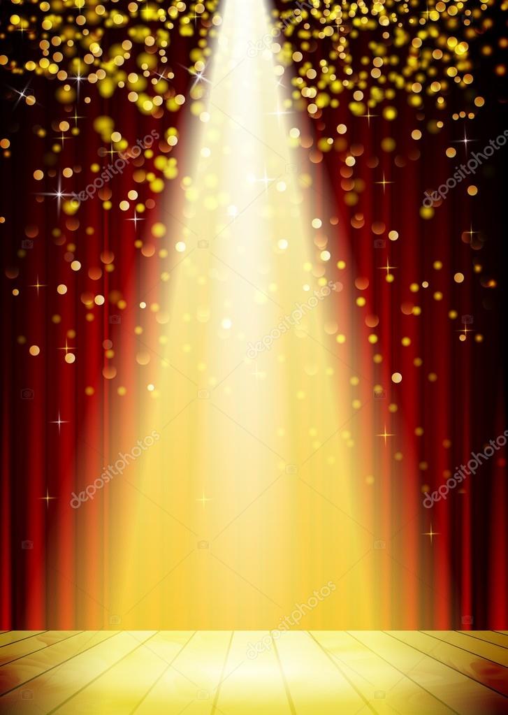 Stage lights background Royalty Free Vector Image