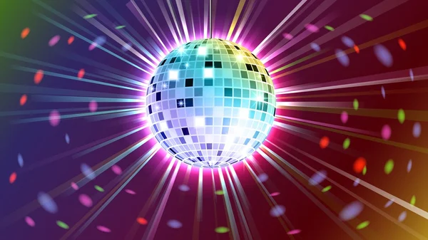 Disco labdát háttér — Stock Vector