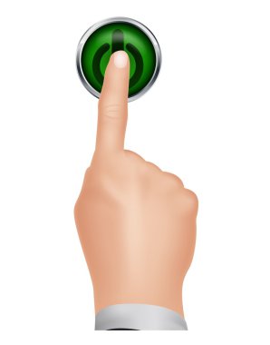 yandan basın izole arka plan butonuna tekrar açmak