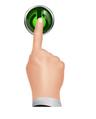 yandan basın izole arka plan butonuna tekrar açmak