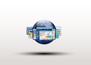 Dünya ile şablon çizimi