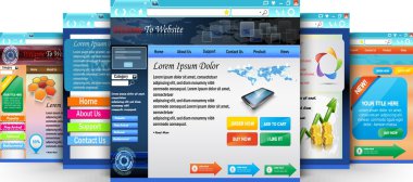 Şablon koleksiyonları. Broşür Web sitesi için