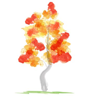 sonbahar soyut ağaç