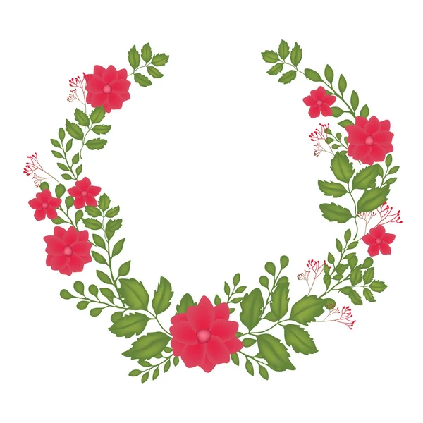 The floral concept of circle frame Stock Illustration by ©artnovi #84449068