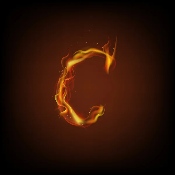 Carta de fuego — Vector de stock