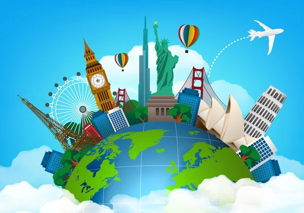Seyahat kavramı. Dünyanın ünlü anıtlar