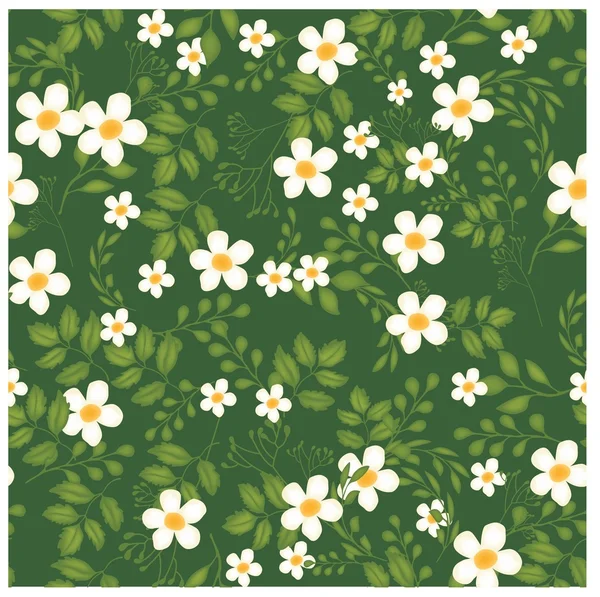 Florals van naadloze patroon achtergrond — Stockvector