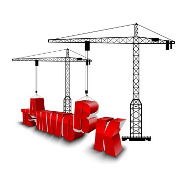 Ekip çalışması arka plan yapımı