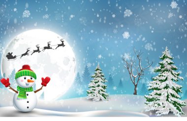 mutlu kardan adam Noel arka plan