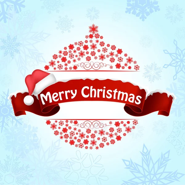 Joyeux Noël bannière arrière-plan — Image vectorielle
