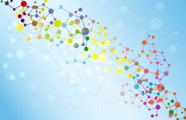 molekül resimde arka plan