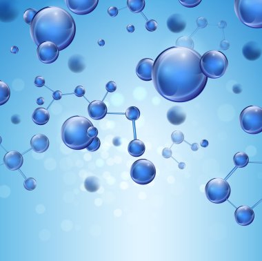 Molekül resimde arka plan
