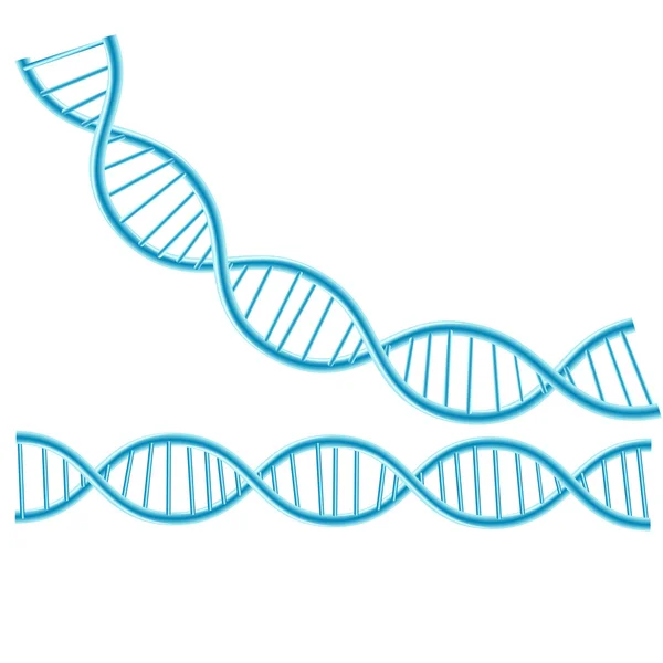 Concepto Dna fondo aislado — Vector de stock