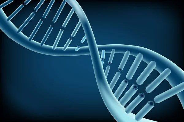 Концепция ДНК на синем фоне — стоковый вектор