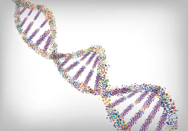 DNA renkli arka plan — Stok Vektör