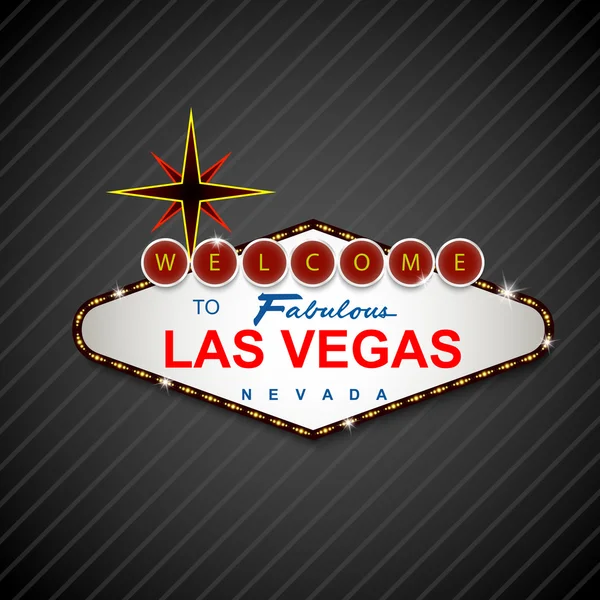 Las Vegas-i kaszinó jel háttér — Stock Vector