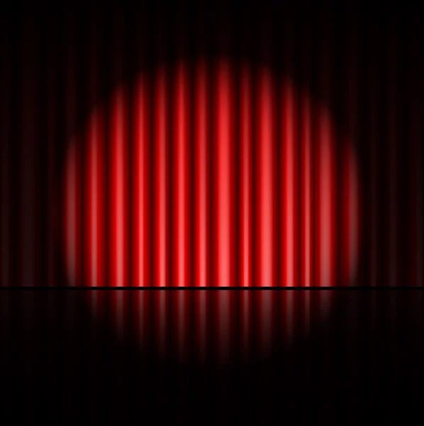 Curtain of red background — Stock Vector