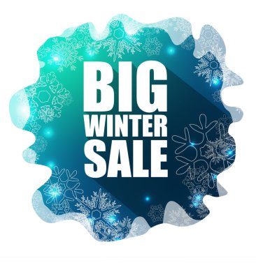 Büyük kış indirimi arka plan