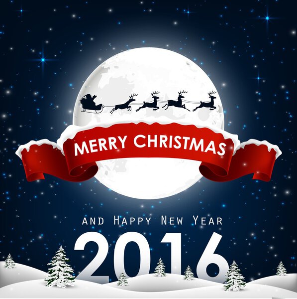 Merry Christmas and happy new year background