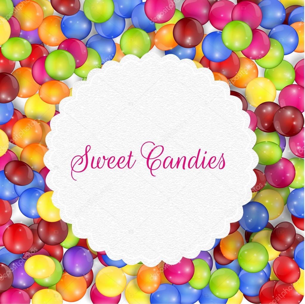 Candy frame background