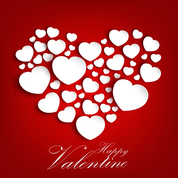 День Святого Валентина фону з концепцією серце — стоковий вектор