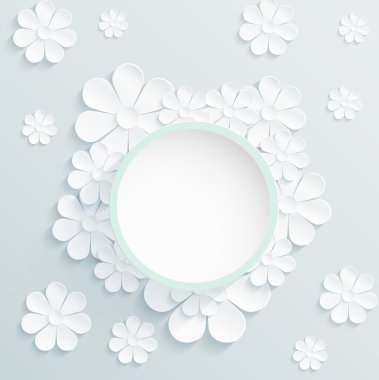 Bahar çiçek, beyaz papatya güzel çelengi