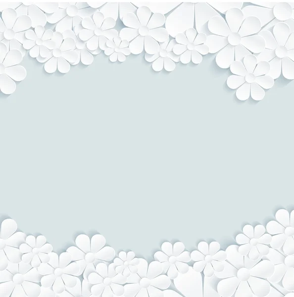 Flores patrón de margarita sobre fondo gris — Vector de stock