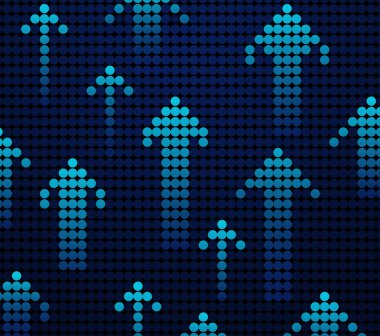 Mavi ışık ok arka plan