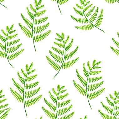 yeşil dallar ve yapraklar ile Seamless Modeli