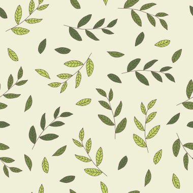 çiçekler ve yapraklar ile sorunsuz doku