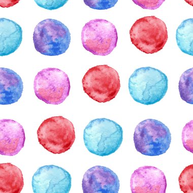 Suluboya daireler ile Seamless Modeli