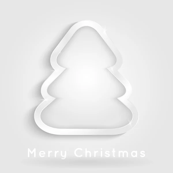 Albero di Natale bianco — Vettoriale Stock