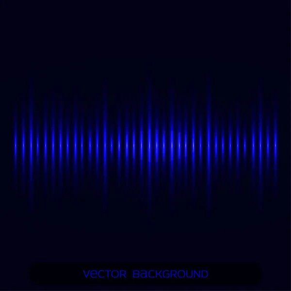 Digital Equalizer, waveform background — Stock Vector