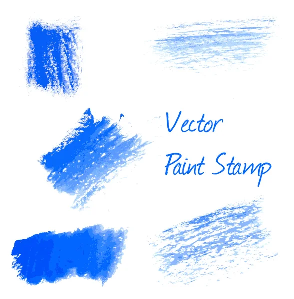 Mavi suluboya fırça darbeleri